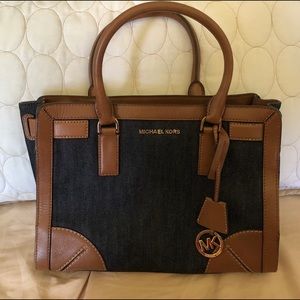satchel denim bag